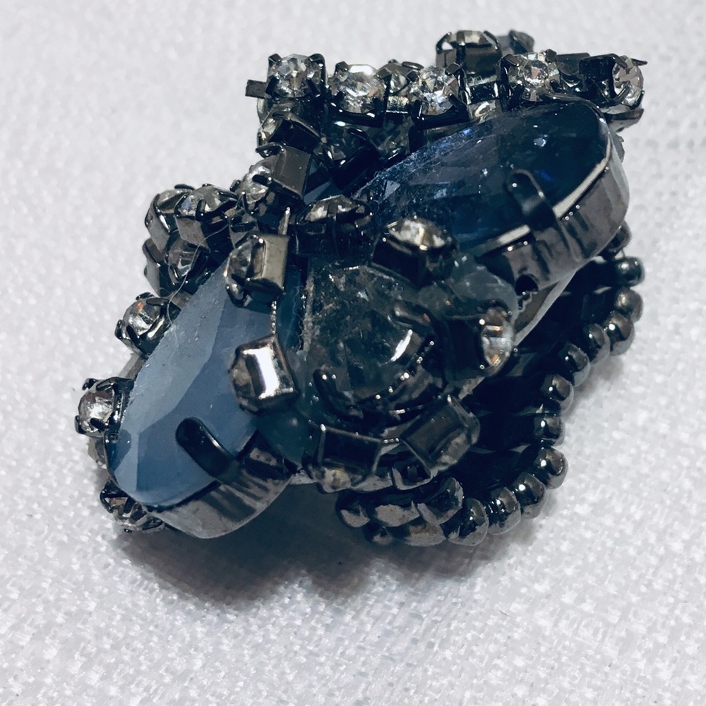 Blue statement ring - Picture 2 of 4